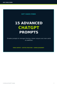 15 Advanced ChatGPT Prompts