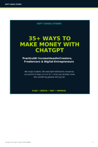 35 Ways to make money online with ChatGPT