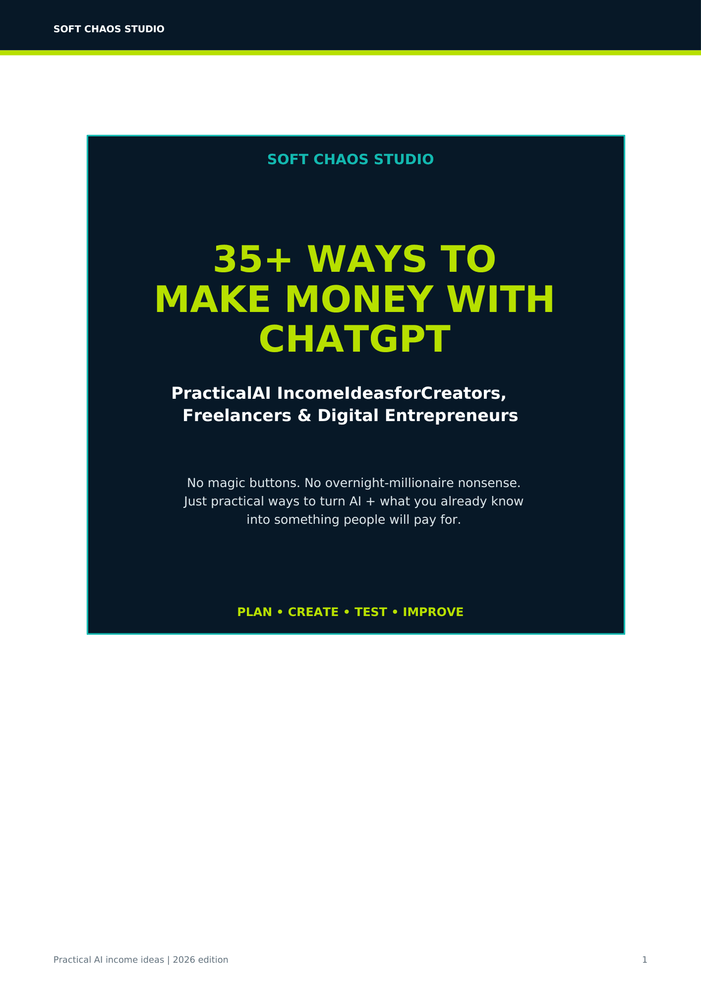 35 Ways to make money online with ChatGPT