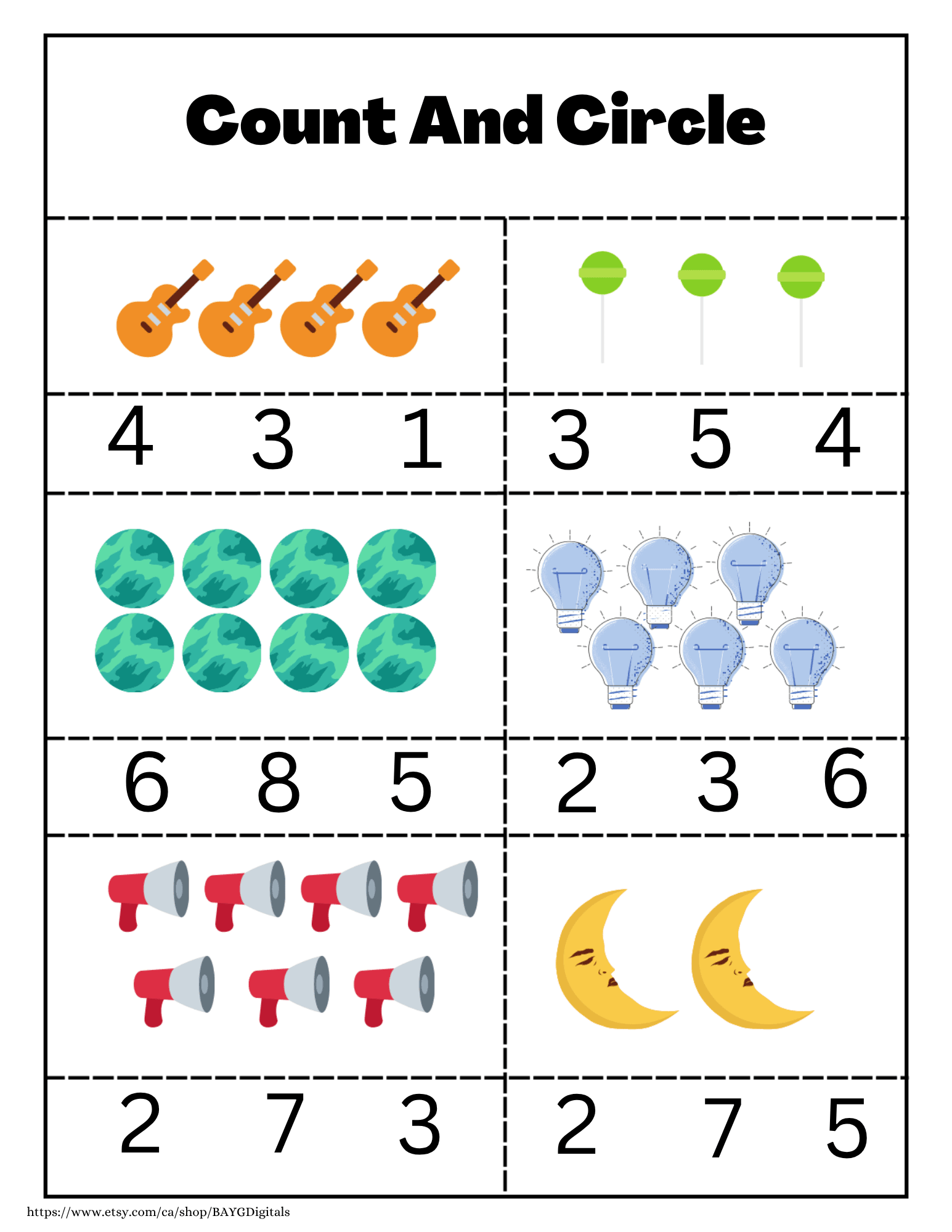 How Many? Counting Activity Pack